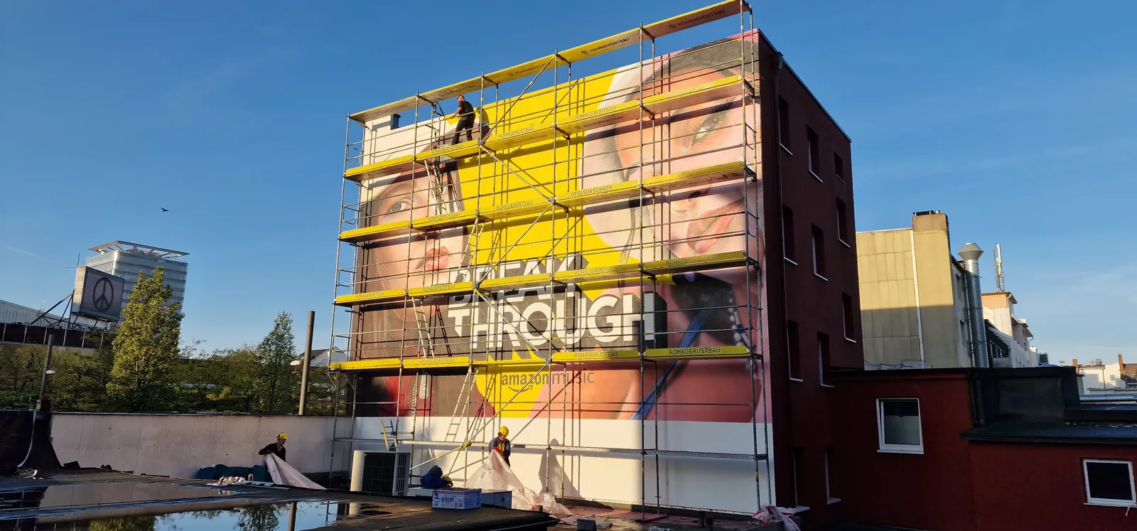 Werbe- und Kunstgerüst in Hamburg